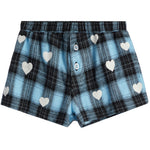 Hearts Flannel Short - Denny's