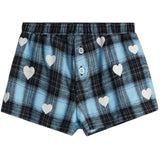 Hearts Flannel Short - Denny's
