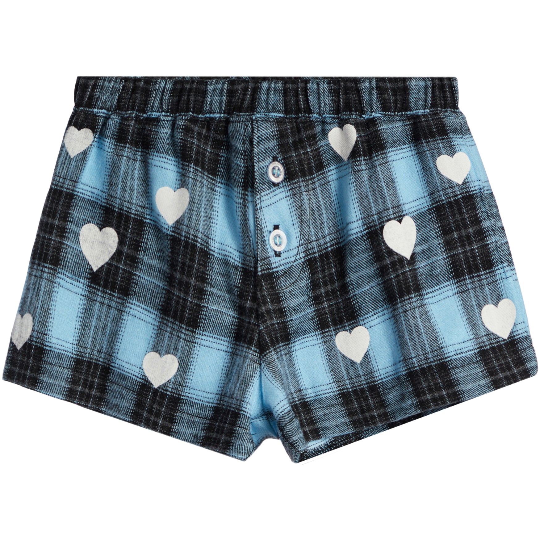 Hearts Flannel Short - Denny's