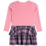 Long Sleeve Ribbed Flannel Dress