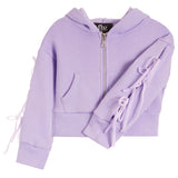 Zip Jacket With Bows Down Arm