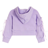 Bow Sleeve Zip Hoodie