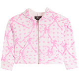 Bow & Heart Zip Hoodie