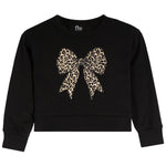 Leopard Bow Sweatshirt - Denny's