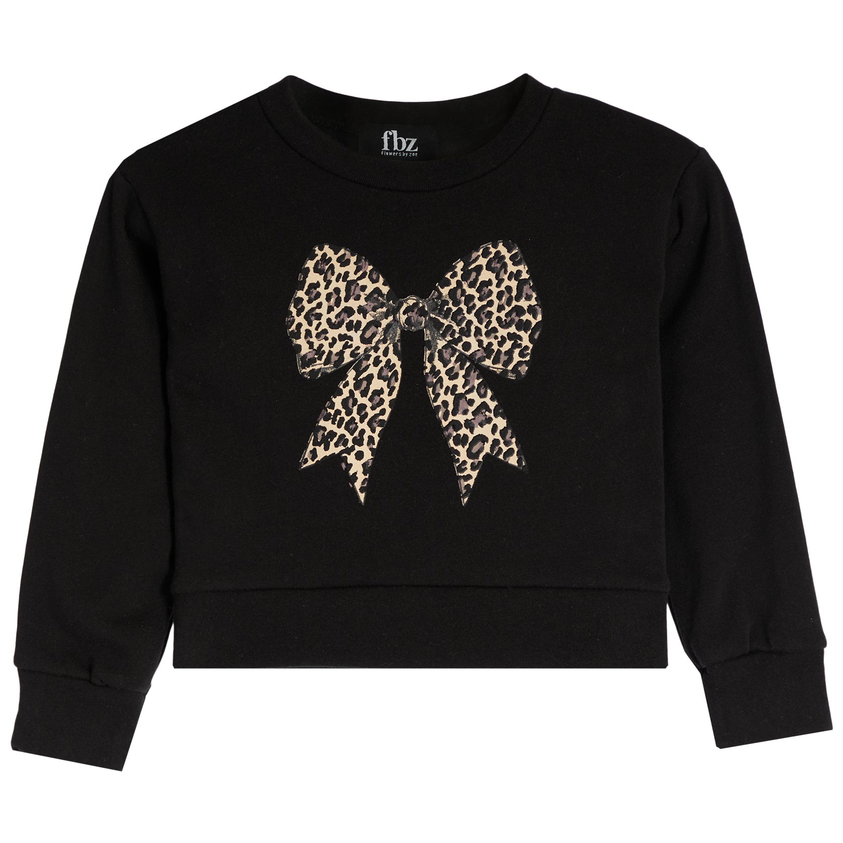 Sweatshirt With Leopard Bow - Denny's
