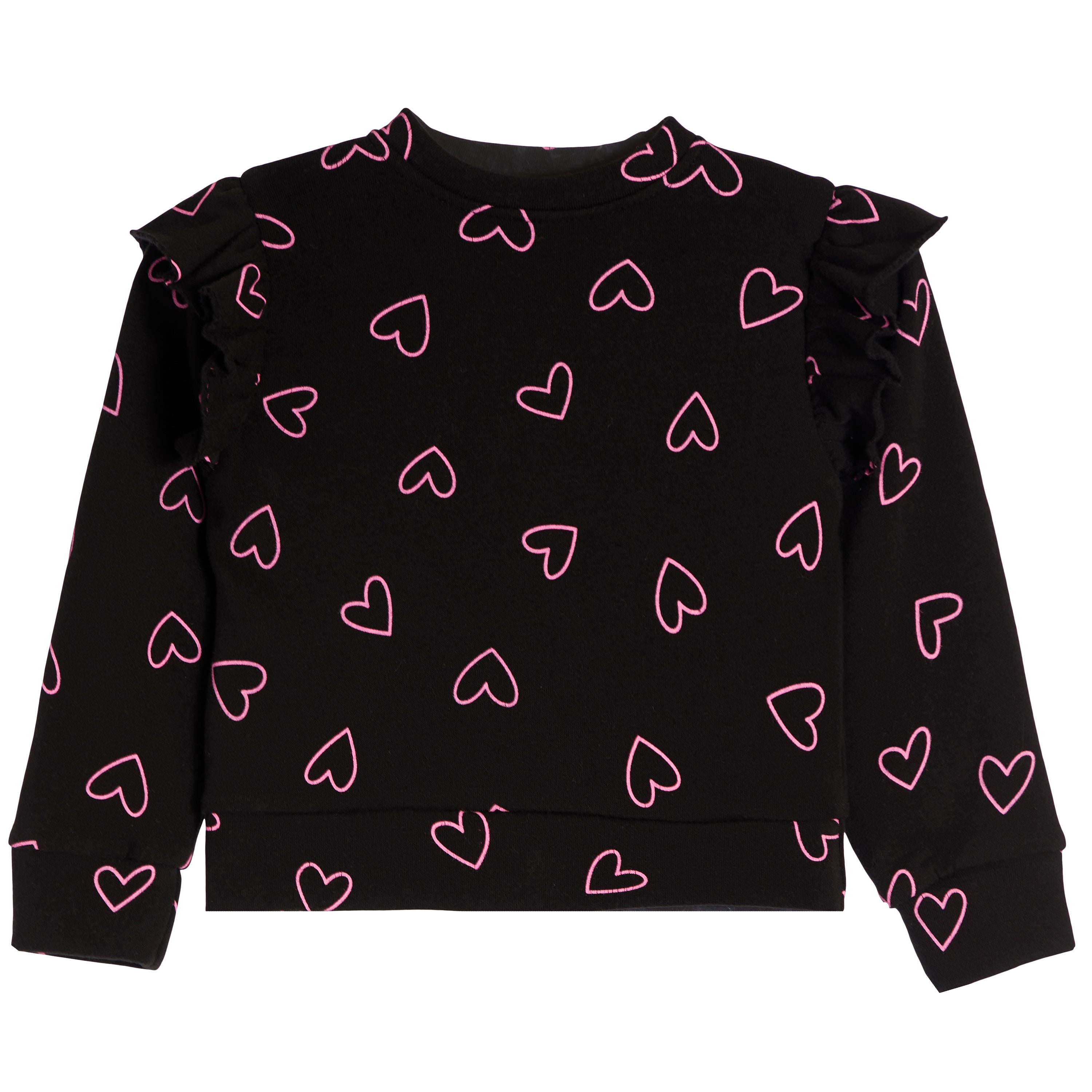 Allover Pink Hearts Sweatshirt - Denny's