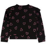 Allover Pink Hearts Sweatshirt - Denny's