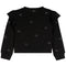 Allover Stud Hearts Ruffle Sweatshirt - Denny's