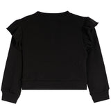 Allover Stud Hearts Ruffle Sweatshirt - Denny's