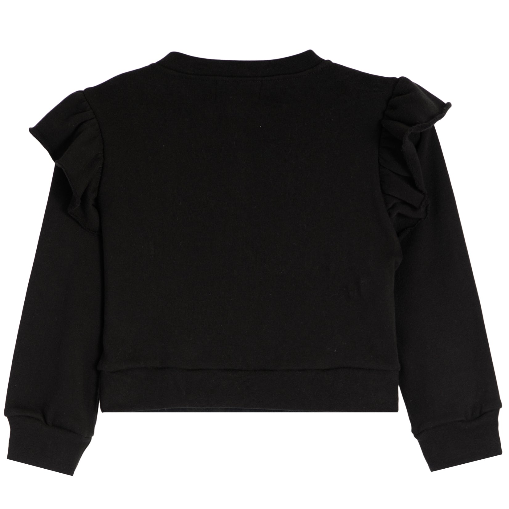 Allover Stud Hearts Ruffle Sweatshirt - Denny's