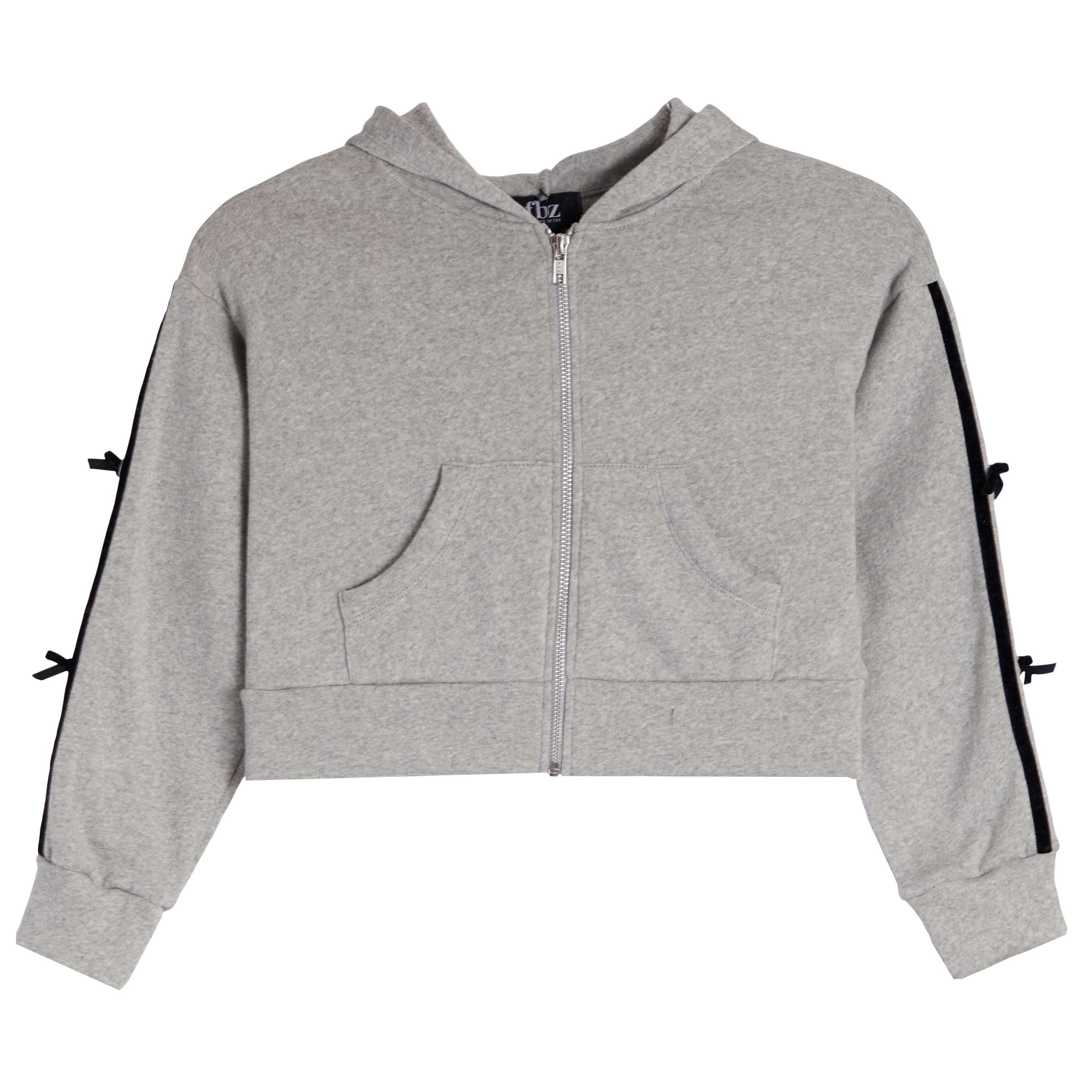 Retro Stripe And Bow Zip Hoodie - Denny's