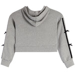 Retro Stripe And Bow Zip Hoodie - Denny's