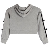 Retro Stripe And Bow Zip Hoodie - Denny's