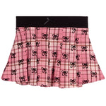 Allover Bows Plaid Skirt - Denny's