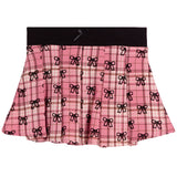 Allover Bows Plaid Skirt - Denny's