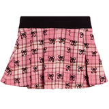 Allover Bows Plaid Skirt - Denny's
