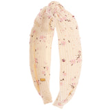 Ribbed Floral Knot Headband