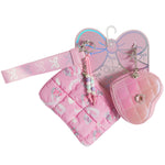 Floral  Double Coin Wristlet With Key Ring - Denny's