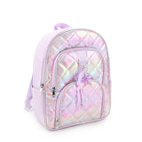 Iridescent Quilted Flora lCharm Backpack