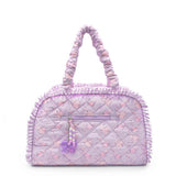 Floral Quilted Duffle Bag