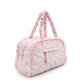 Floral Quilted Medium Duffle Bag