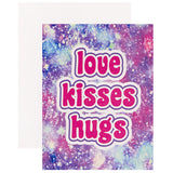 Love Hugs and Kisses Folded Notecards