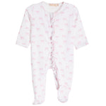 Tiny Pretty Bow Ruffle Footie - Denny's