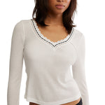 Only You Long Sleeve V-Neck - Denny's