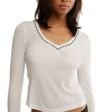 Only You Long Sleeve V-Neck - Denny's