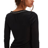 Only You Long Sleeve V-Neck - Denny's
