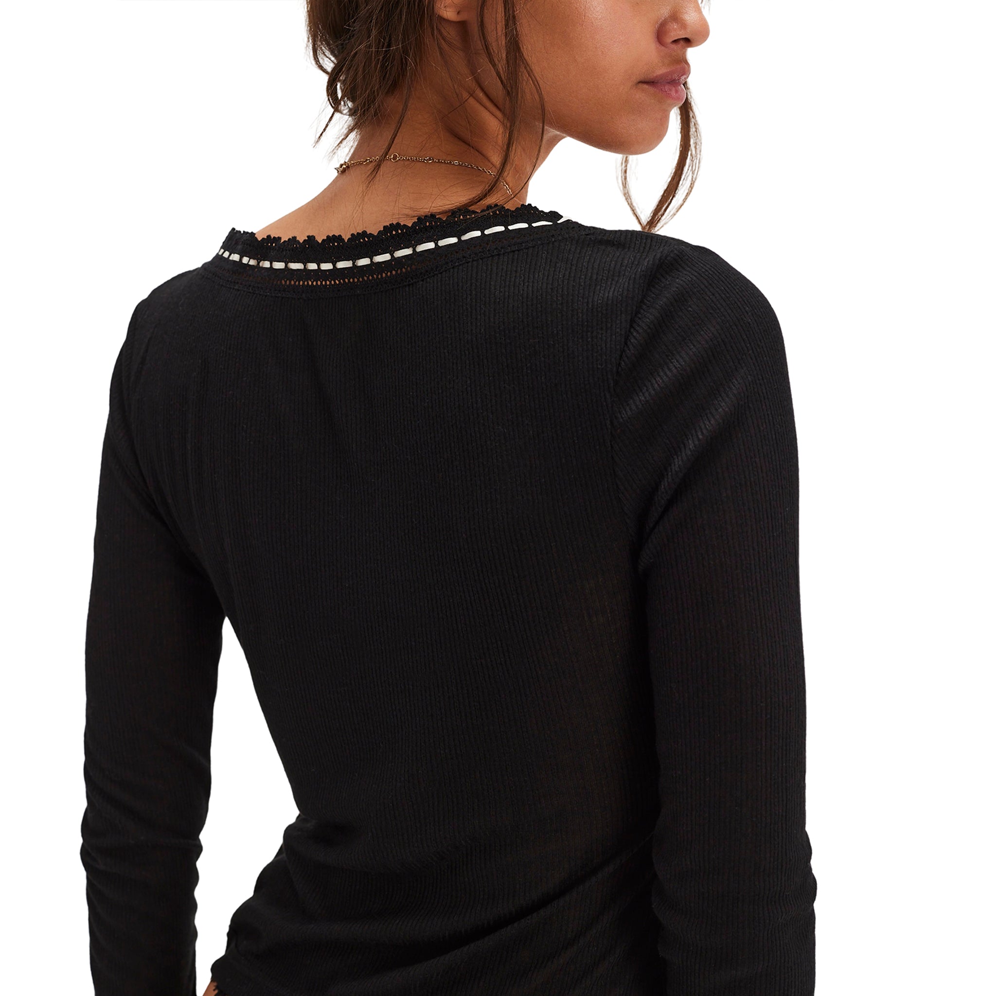 Only You Long Sleeve V-Neck - Denny's