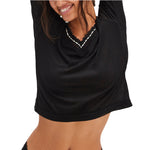 Only You Long Sleeve V-Neck - Denny's
