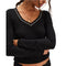 Only You Long Sleeve V-Neck - Denny's