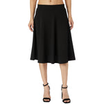 A Lined Flare Skirt - Denny's
