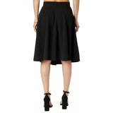 A Lined Flare Skirt - Denny's