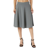 A Lined Flare Skirt - Denny's