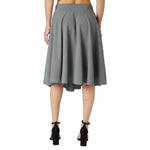 A Lined Flare Skirt - Denny's