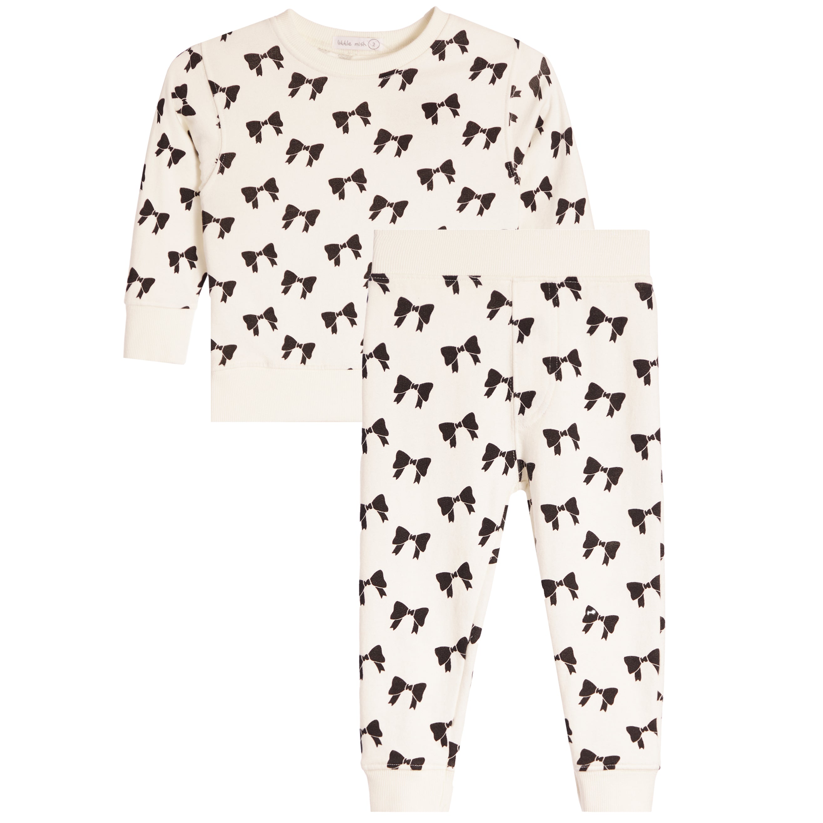 2pc Bows Jog Set - Denny's