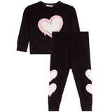 2pc French Terry Heart Jogger Set