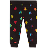 2pc Rainbow Foil Heart Jog Set