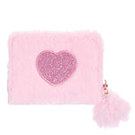 Fuzzy Heart Wallet - Denny's