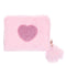 Fuzzy Heart Wallet - Denny's