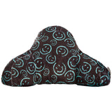 Black & Turq Smiley Lounge Pillow - Denny's