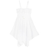 Strapless Smocked Dress With Ruffle