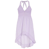 High Low Dress With Lace Bottom