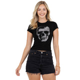 Rhinestone Skull Baby Tee
