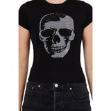 Rhinestone Skull Baby Tee