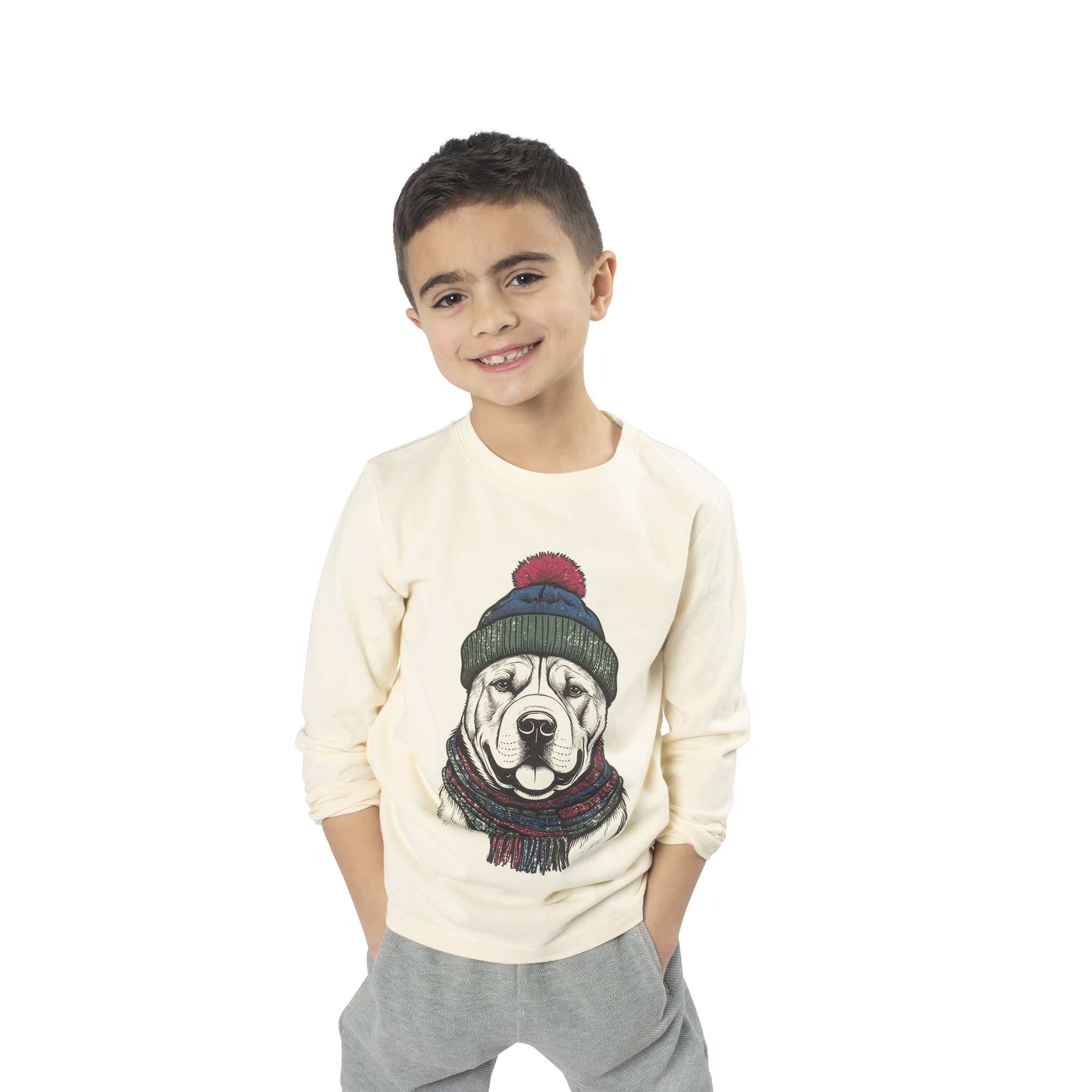 Winter Dog L/S Tee - Denny's