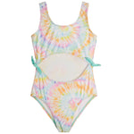 1pc Floral Surf Tie Side Monokini - Denny's