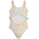 1pc Floral Surf Tie Side Monokini - Denny's